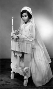 Figure 3. Mom’s first communion. I think this is from 1949 or so.
