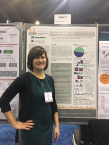 Figure 1. Dr. Jessica Cooke Bailey presenting "Attitudes towards centralized biorepositories among patients in Cleveland, OH: Implications for the Precision Medicine Initiative Cohort Program."