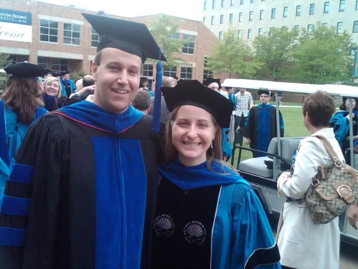 Laura Kopplin on her hooding day