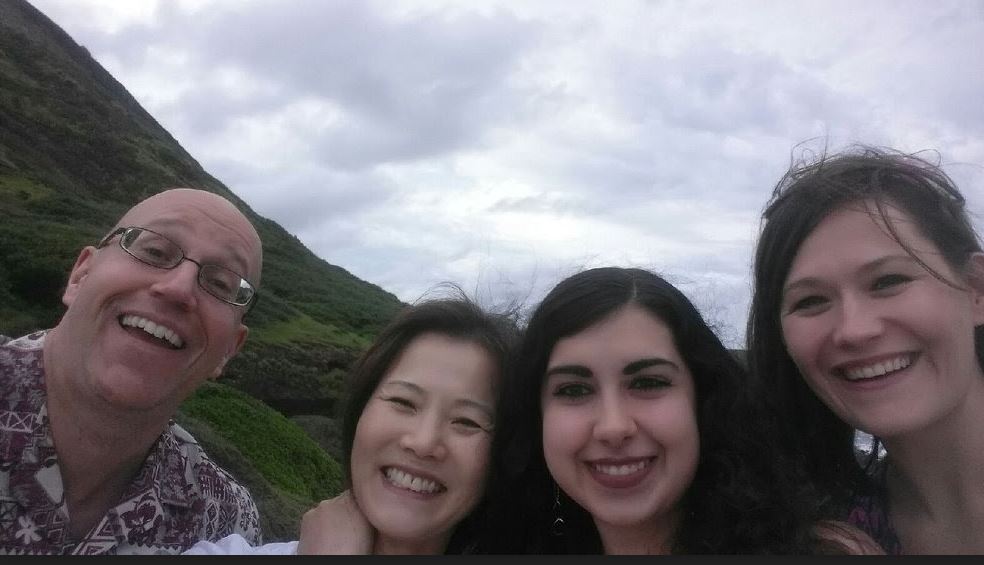 rob with lab team members