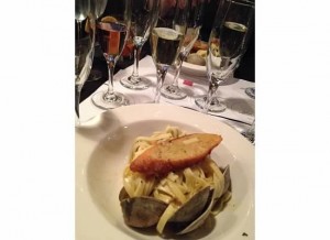 Figure 1.  Linguine with clams and fennel.  A very tasty course!