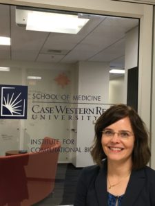 Figure 1. Dr. Cara Carty visiting the CWRU Institute for Computational Biology (February 2016).