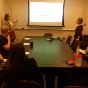 Figure 5. Noemi Hall practice talk. June 2015.
