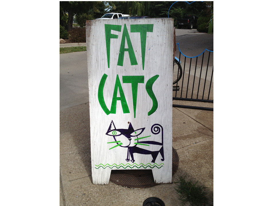 Figure.  Fat Cats.  My lunch was the cat’s meow!