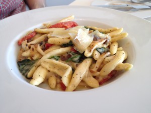 Figure 3.  Cavatelli.  Steve is exercising his vegetarian tendencies.