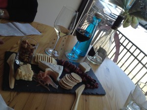 Figure.  The Wine Spot:  a spot of cheese and wine on a Sunday afternoon.