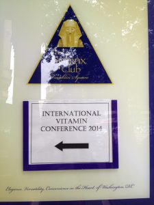 Figure 2. On my way to give my talk (“Approaches to Gene-Nutrient Studies Based on Experiences from the Epidemiologic Architecture for Genes Linked to Environment (EAGLE) Study”) at the 3rd International Vitamin Conference in Washington, DC (2014). Thanks for the invite Dr. Sarah L. Booth and organizing committee!