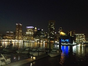 Figure 1. The Baltimore inner harbor. ASHG was held at the Baltimore Convention Center, only blocks away from the inner harbor. 