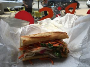 Figure 1. Banh Mi sandwich from On The Rise Artisan Bread & Pastries.