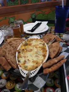 Figure 2. Smoked chicken spinach and artichoke dip at the Tap House.