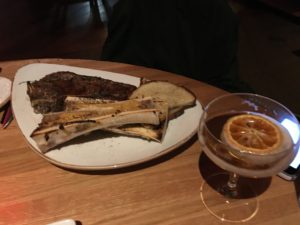 Figure 7. Steak with a side of bone marrow.