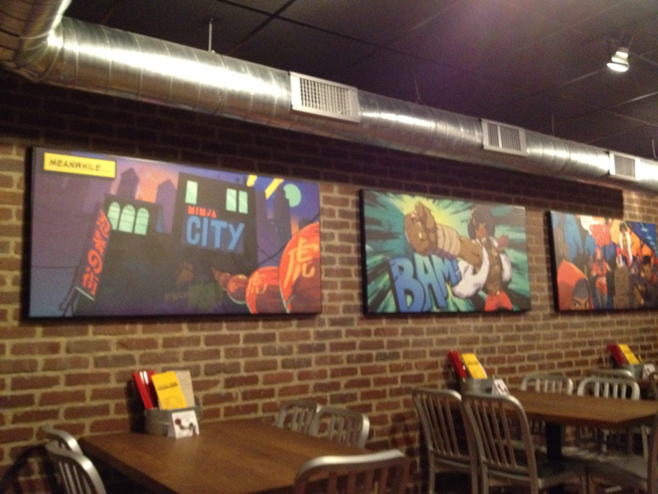 Figure 1. Ninja City Kitchen & Bar. Ninja action, Cleveland-style!