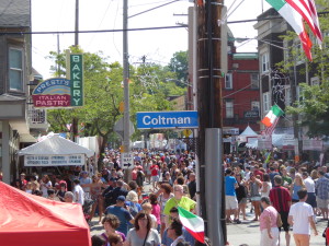 Figure 10. Cleveland’s Little Italy Feast of Assumption 2015. Consider bringing your own seat when you visit this popular event next year.