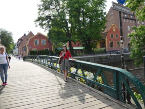Figure 11. Enjoying a post-talk walk near the Fyris River in Uppsala, Sweden (Photo Credit: Mom!).