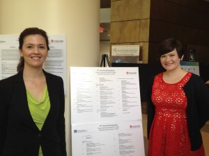 Figure 2. CWRU VSR Symposium speakers Drs. Nicole Restrepo and Jessica Cooke Bailey (June 12, 2015).