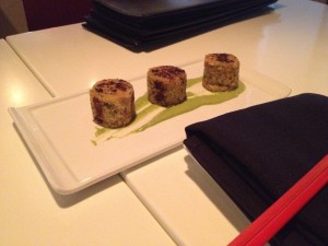 Figure 2. Wasabi crab cakes.